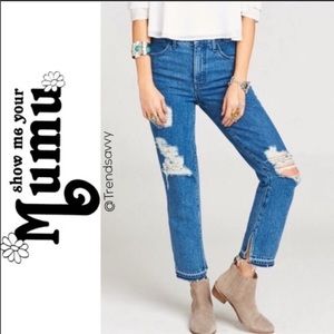 NWT SHOW ME YOUR MUMU High Waist Crop Jeans